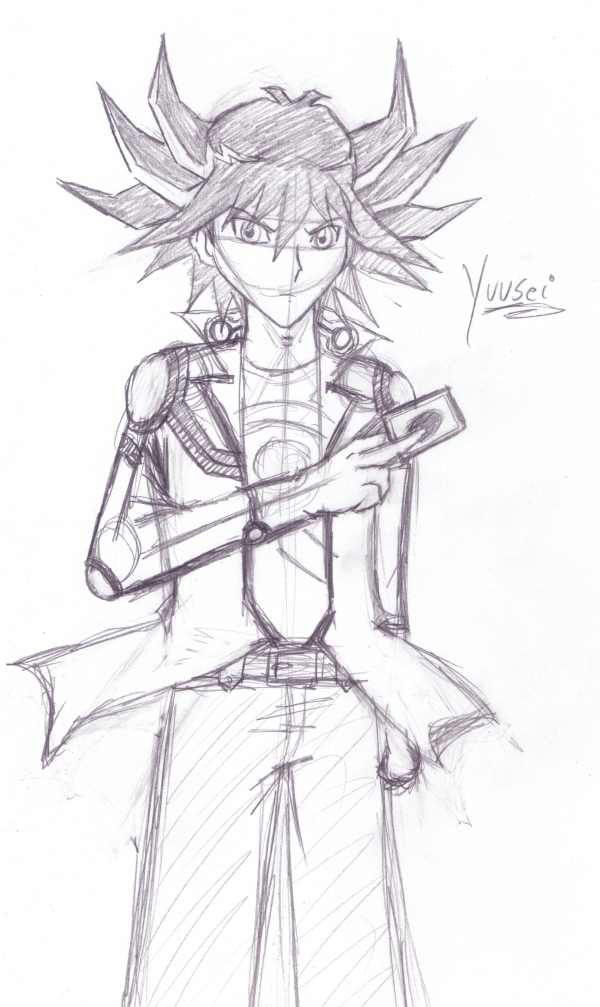 coloriage yugioh yuusei